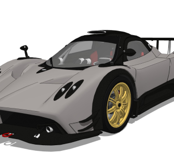 超精细汽车模型 帕加尼 Pagani Zonda R